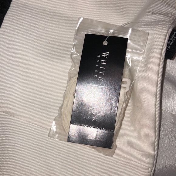 White House Black Market Black &Ivory Dress. NWT. - Picture 7 of 10